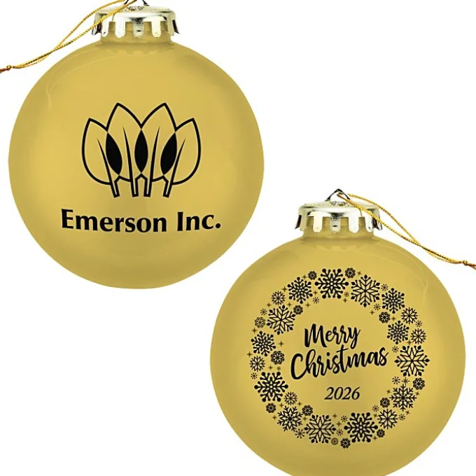 Round Shatterproof Ornament - Snowflake - Merry Christmas