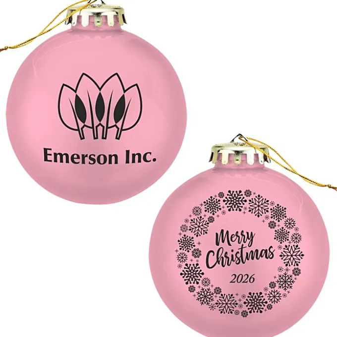 Round Shatterproof Ornament - Snowflake - Merry Christmas