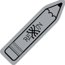 Rubber Bookmark - Pencil
