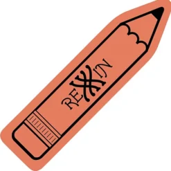 Rubber Bookmark - Pencil