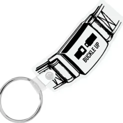 Safety Belt Soft Keychain - Opaque