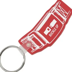 Safety Belt Soft Keychain - Translucent