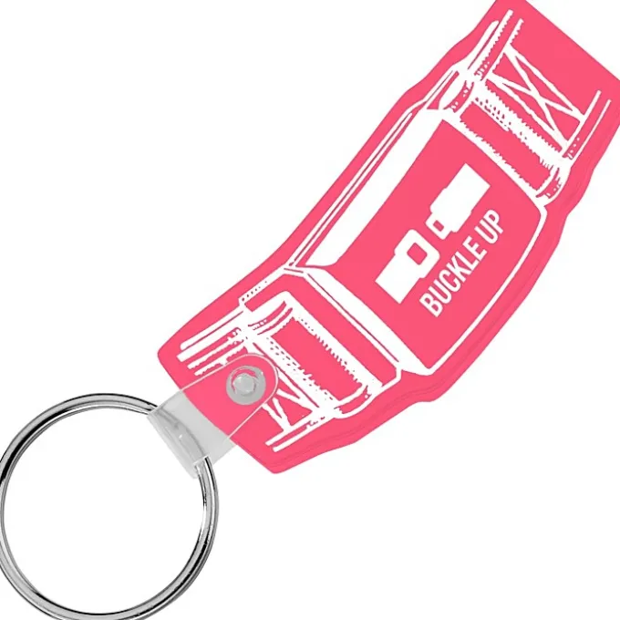 Safety Belt Soft Keychain - Translucent