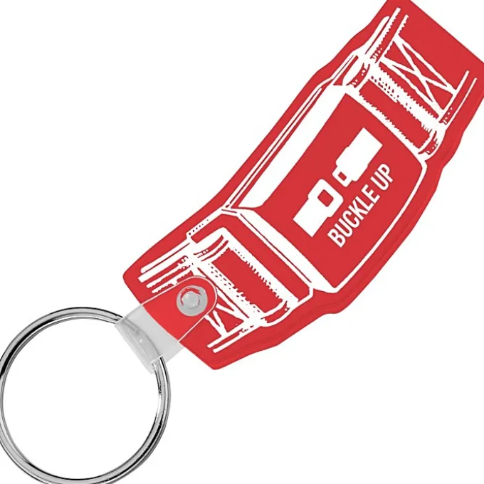 Safety Belt Soft Keychain - Translucent
