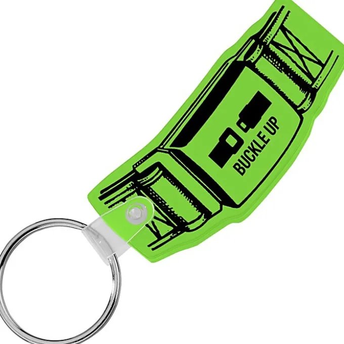 Safety Belt Soft Keychain - Translucent