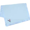 Satin Trim Tahoe Microfleece Baby Blanket