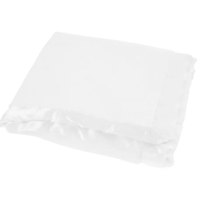 Satin Trim Tahoe Microfleece Baby Blanket