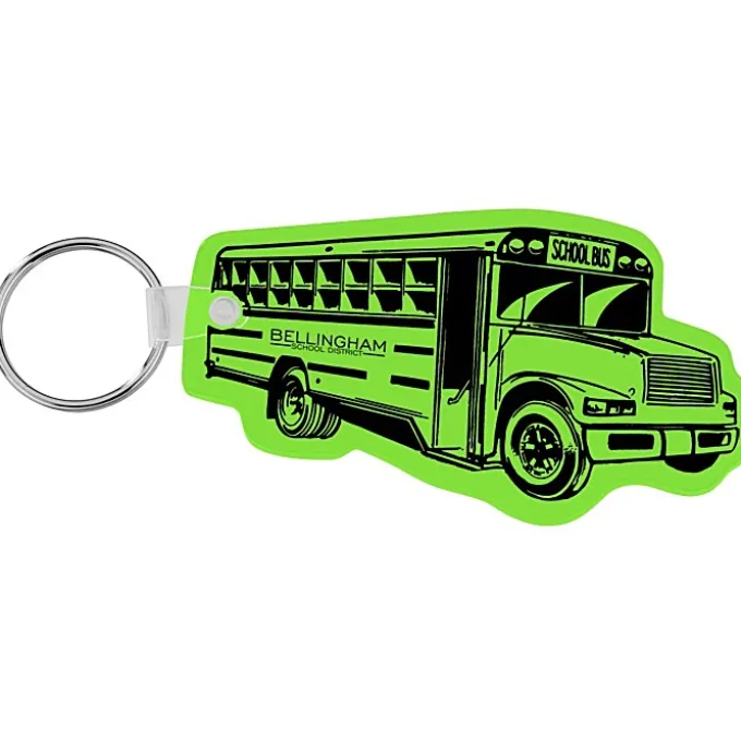 School Bus Soft Keychain - Translucent