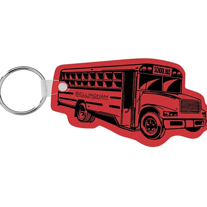 School Bus Soft Keychain - Translucent