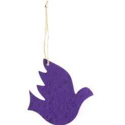 Seeded Paper Ornament - Dove