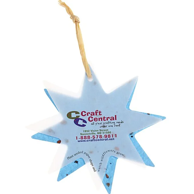 Seeded Paper Ornament - Star