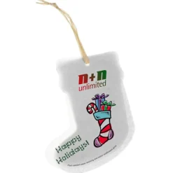 Seeded Paper Ornament - Stocking