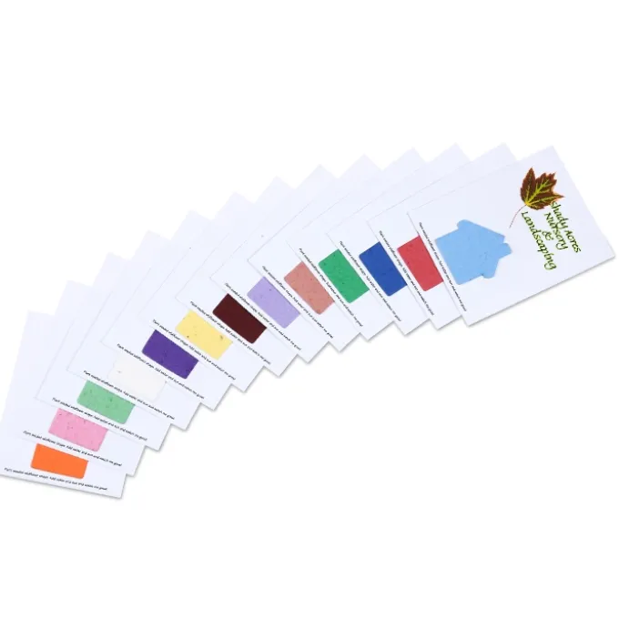 Seeded Paper Shapes Mailer/Postcard - 4 inches x 5 inches House
