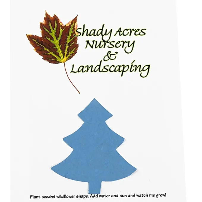 Seeded Paper Shapes Mailer/Postcard - 4 inches x 5 inches Tree