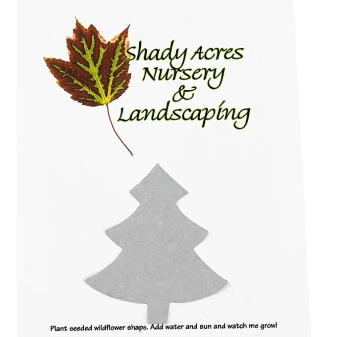 Seeded Paper Shapes Mailer/Postcard - 4 inches x 5 inches Tree
