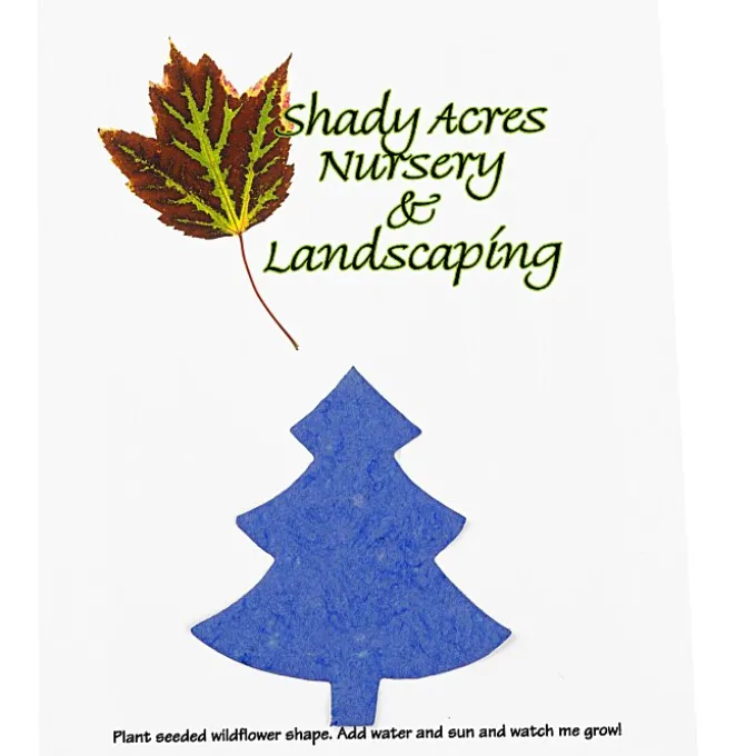 Seeded Paper Shapes Mailer/Postcard - 4 inches x 5 inches Tree