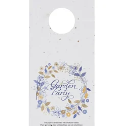 Seed Paper Die-Cut Bottle Neck Tag