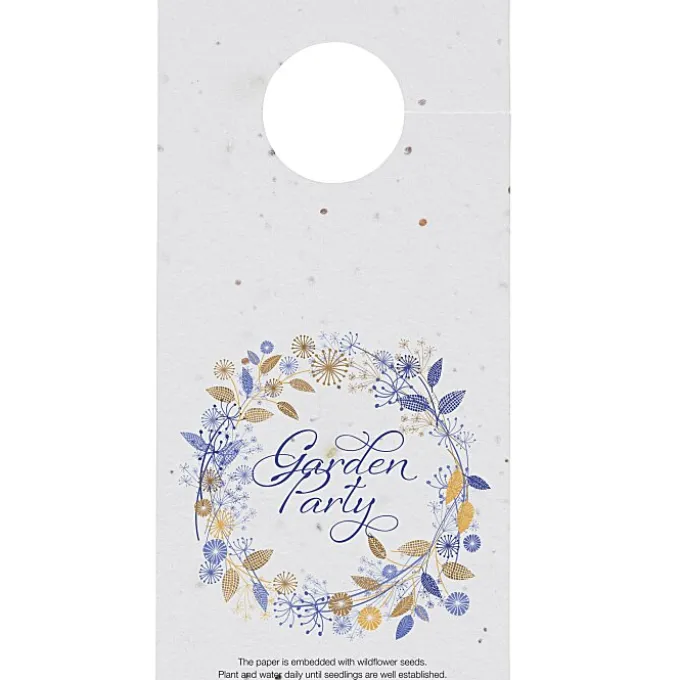 Seed Paper Die-Cut Bottle Neck Tag