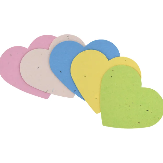 Seed Paper Shapes - Heart - Colors