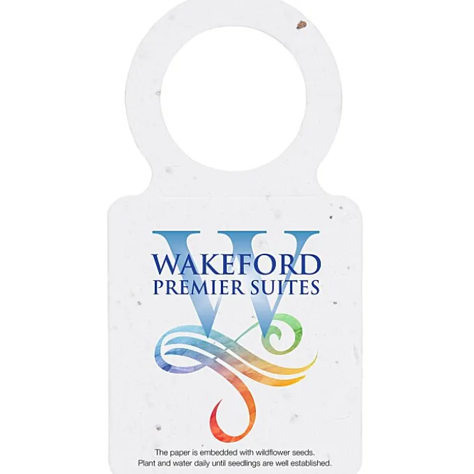 Seed Paper Wine Neck Hang Tag