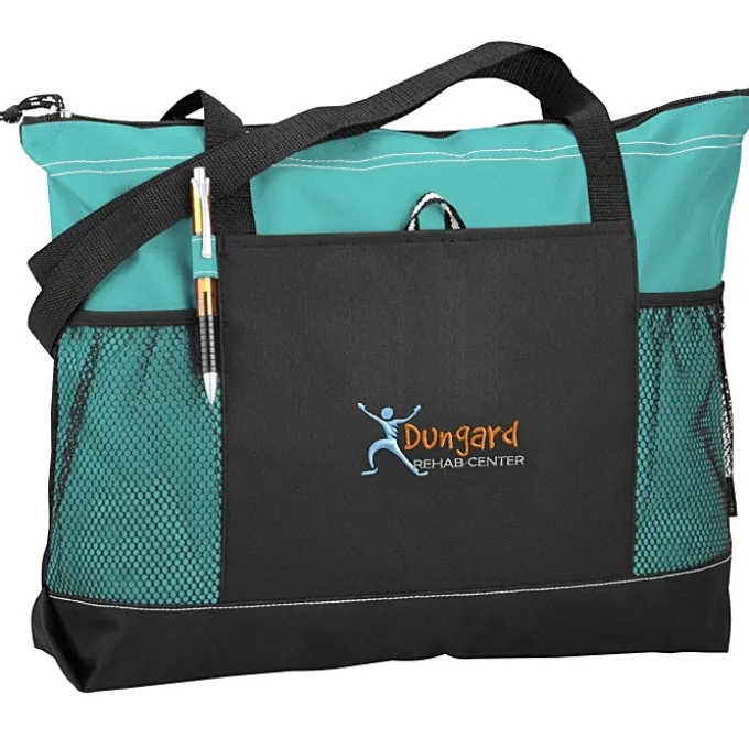 Select Zippered Tote - Embroidered - 24 hr