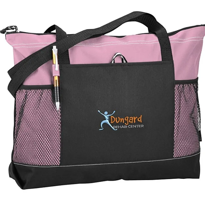 Select Zippered Tote - Embroidered - 24 hr