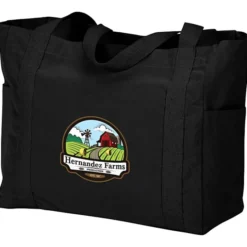 Selene Zippered Cotton Utility Tote - Full Color
