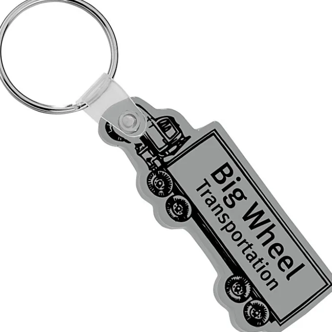 Semi-Truck Soft Keychain - Opaque