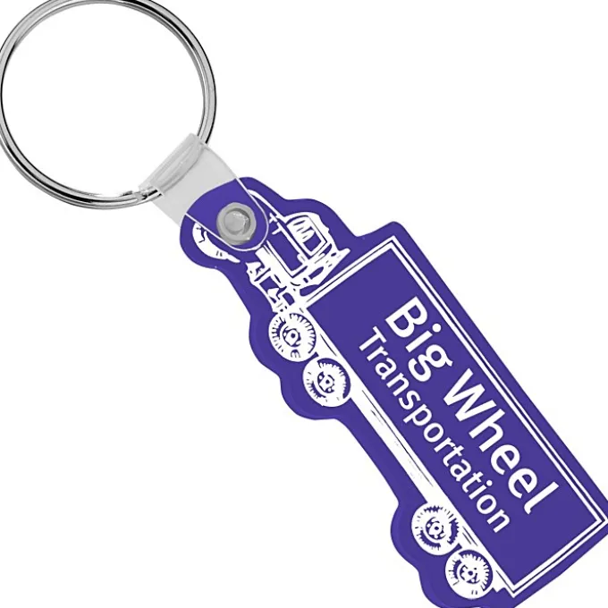 Semi-Truck Soft Keychain - Opaque