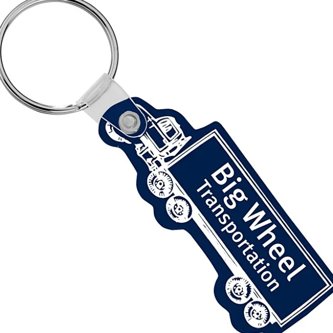 Semi-Truck Soft Keychain - Opaque