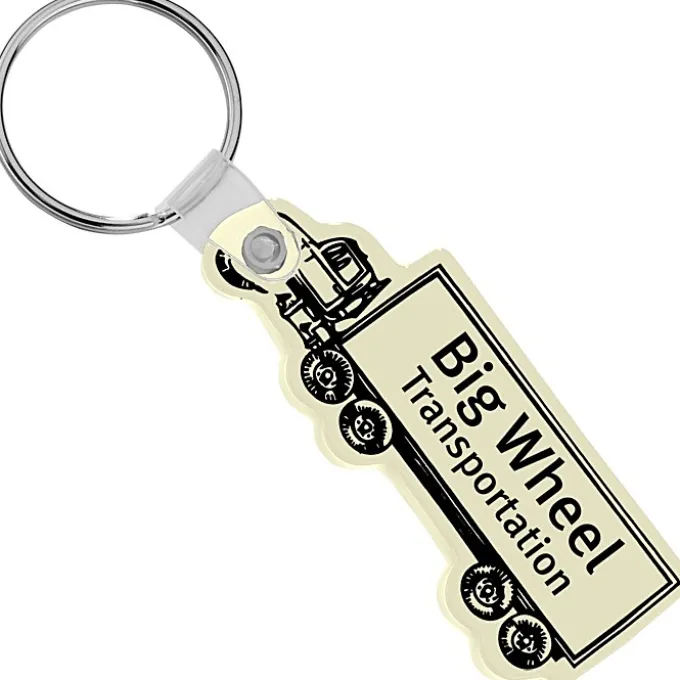 Semi-Truck Soft Keychain - Opaque