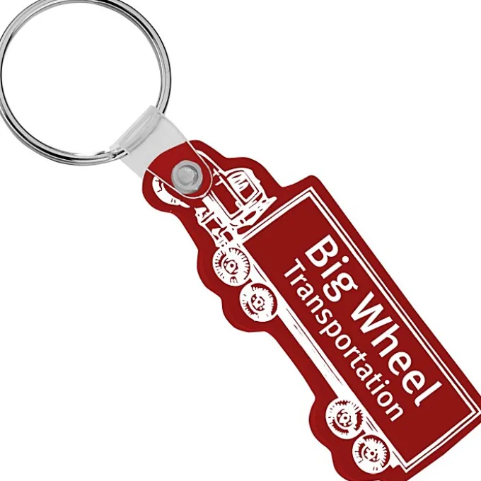 Semi-Truck Soft Keychain - Opaque