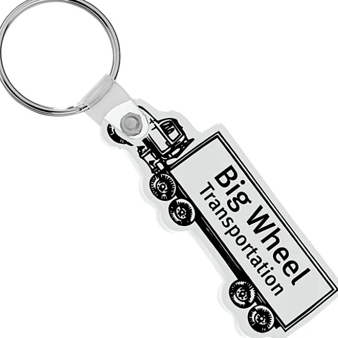 Semi-Truck Soft Keychain - Opaque