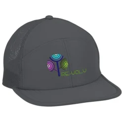 Seven Panel Flat Bill Outdoor Cap