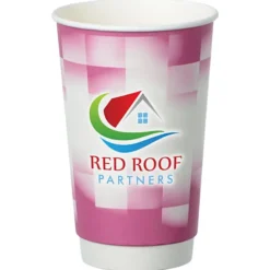 Shady Checkers Full Color Insulated Paper Cup - 16 oz.