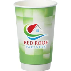 Shady Checkers Full Color Insulated Paper Cup - 16 oz.