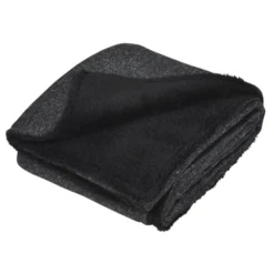 Sherpa Backed Heathered Blanket