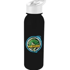 ShimmerZ Outdoor Bottle with Flip Straw Lid - 24 oz - Full Color