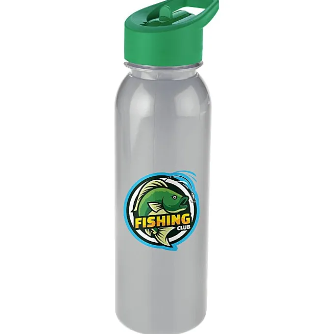 ShimmerZ Outdoor Bottle with Flip Straw Lid - 24 oz - Full Color