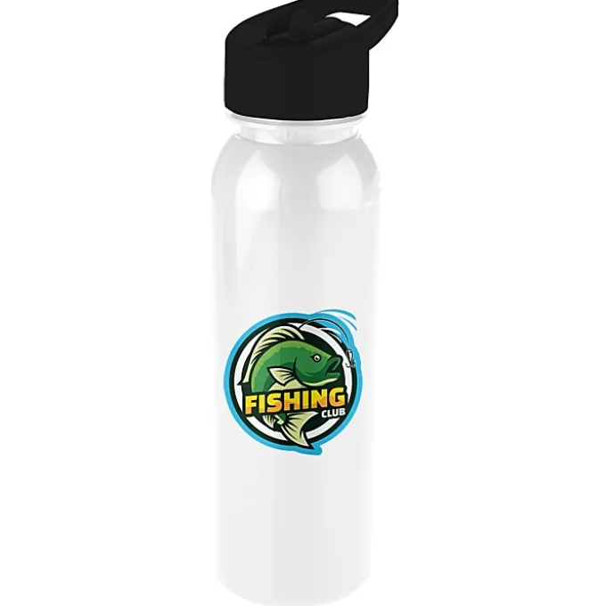 ShimmerZ Outdoor Bottle with Flip Straw Lid - 24 oz - Full Color