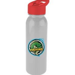 ShimmerZ Outdoor Bottle with Flip Straw Lid - 24 oz - Full Color