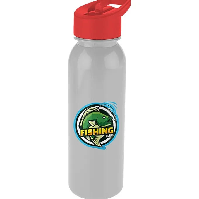 ShimmerZ Outdoor Bottle with Flip Straw Lid - 24 oz - Full Color