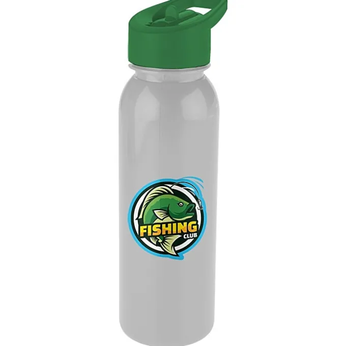 ShimmerZ Outdoor Bottle with Flip Straw Lid - 24 oz - Full Color