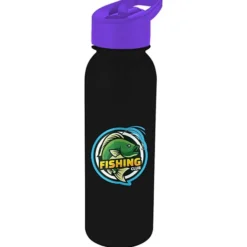 ShimmerZ Outdoor Bottle with Flip Straw Lid - 24 oz - Full Color