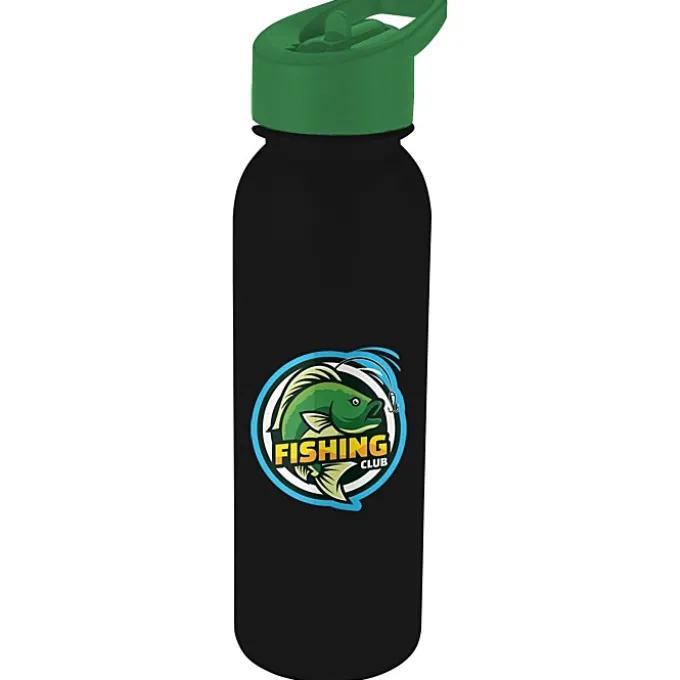 ShimmerZ Outdoor Bottle with Flip Straw Lid - 24 oz - Full Color