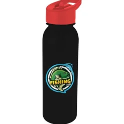 ShimmerZ Outdoor Bottle with Flip Straw Lid - 24 oz - Full Color