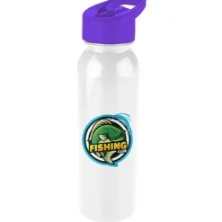 ShimmerZ Outdoor Bottle with Flip Straw Lid - 24 oz - Full Color