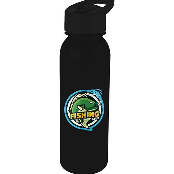 ShimmerZ Outdoor Bottle with Flip Straw Lid - 24 oz - Full Color