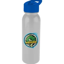 ShimmerZ Outdoor Bottle with Flip Straw Lid - 24 oz - Full Color