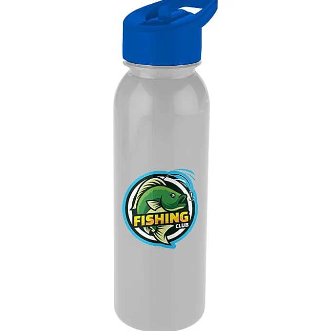 ShimmerZ Outdoor Bottle with Flip Straw Lid - 24 oz - Full Color